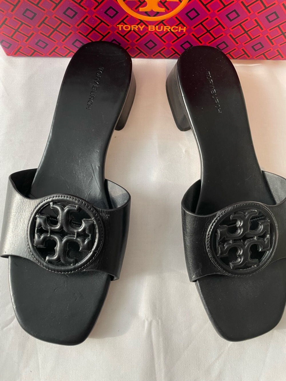 Tory Burch Women's Bombé Miller Slide Sandals Size 7.5 - Picture 2 of 8